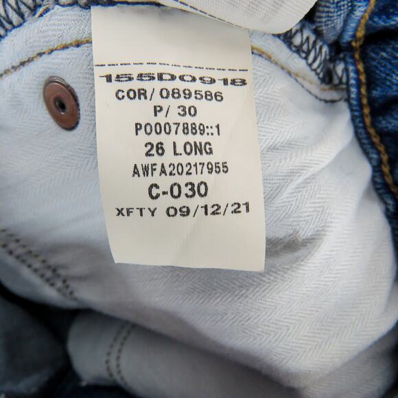 Abercrombie & Fitch The Dad Jean High Rise Straight Leg Curve Love Jeans 2 Long - Picture 8 of 8